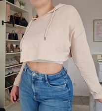 Bauchfreier Hoodie Pullover