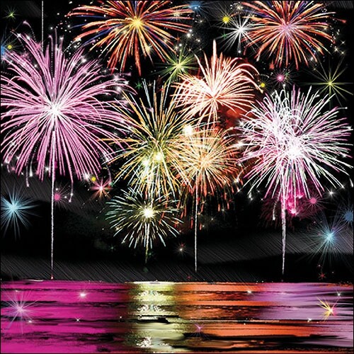 Servietten fire works - servietten, "fire