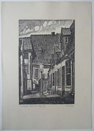 Karl maul holzschnitt lübeck - karl,