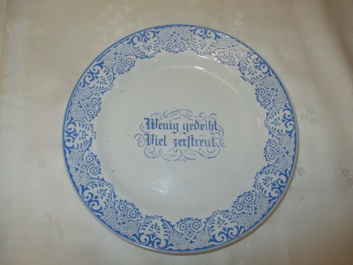 1910 spruch teller - 1910, &