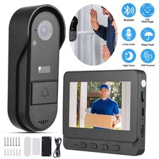 Funkklingel Türklingel Video Doorbell HD Nachtsicht Kamera mit 4,3" Monitor DE