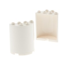2x Lego Zylinder halb 2x4x4