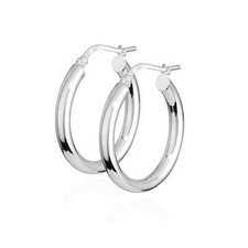 Paar 25mm Creolen 925 Silber