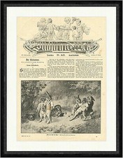 Auf dem Feld der Ehre Degen Florett Hasen Wald Fabel Jimenez  Faksimile_E 3227