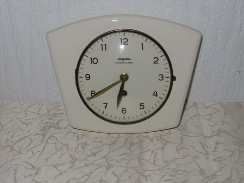 Vintage keramik wand uhr - keramik,