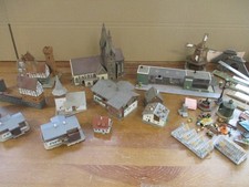 Faller u.a. N Gebäude Set 30-tlg. Div. Häuser Marktstand Kirche u.a. o. OVP C906