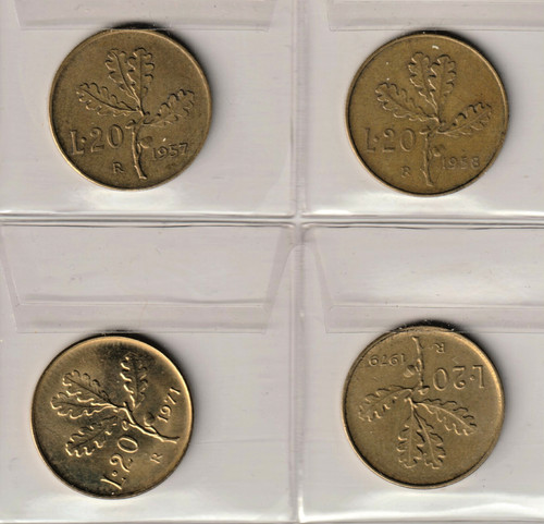 Italien lire 1957 1958 - 20,