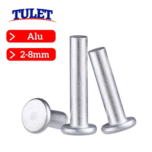 Flachkopfnieten aluminium alu - aluminium,