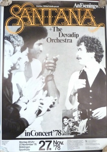 Santana original tourplakat - santana,