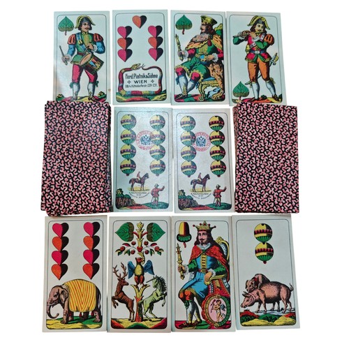 Altes antikes kartenspiel - altes,