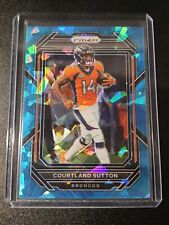 Courtland Sutton - Prizm Football 2022 - Denver Broncos - Blue Cracked Ice - /99
