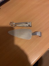 Alter Tortenheber--Zuckerzange