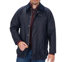 Barbour Beaufort Wax Jacket Navy Men Size 48 Herren 2XL 3XL  xlBv16 