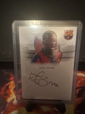 Yaya Toure On Card Autogramm 07/07 Buchstütze Futera Barcelona