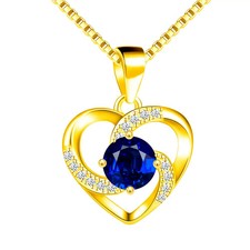 Damen halskette herz - damen, gold