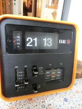  Elac Retro Radio RD-100 orange  Uhrenradio FM  UKW  Klappzifferwecker
