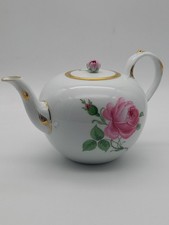 Meissen Teekanne Rote Rose /