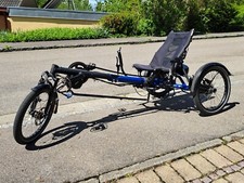 Hase Kettwiesel mit Motor in signalblau