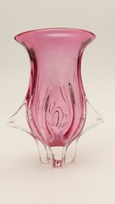 pink 50er 60er Kristall Glas