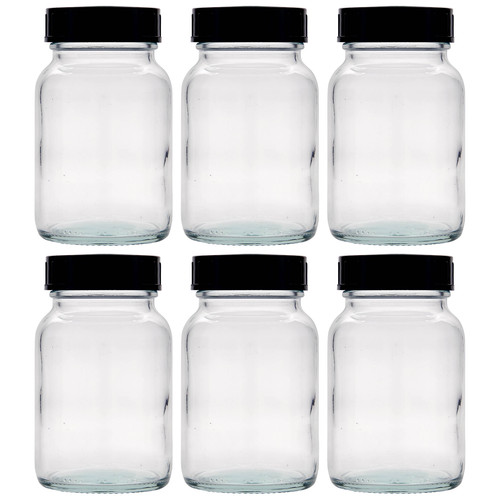 250ml weithalsglas klarglas - 6x,