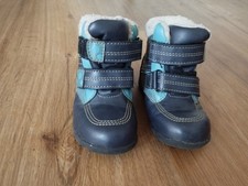 Winter Stiefel 22 Lupilu Boots blau Reflektoren warm Profil Schnee gefüttert