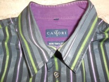 Cavori hemd schwarz lila - l,