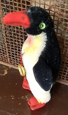 Teddy Hermann ca.1960 Pinguin orig. mit Metallanhänger, top Zustand, ca. 12/13
