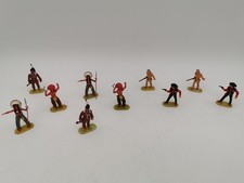 zehn Elastolin Figuren , 4-5 cm , Indianer , Wild West , vintage