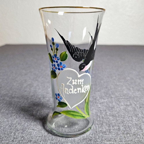 Vintage glas andenkenglas - glas,