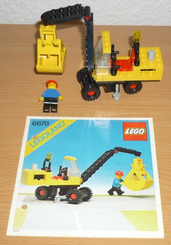 Lego city 6678 bagger 1980 - city,