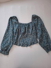 Blumen crop top mit - blumen,