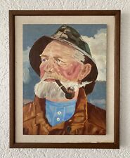 Ölbild Alter Seemann, selbst gemalt, Gr. 41x50 cm mit Holzrahmen