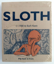 FLIP BOOK Daumenkino ⭐ SLOTH ⭐ Ruth Hayes ©1988 ! NEU ! Flicker Motion Buch !