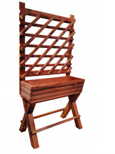 Blumenkübel Holz mit Pergola Pflanzkasten Blumenkasten Rankhilfe Gartenspalier