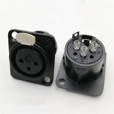 XLR Gehäuse Buchse mit Lötanschlüssen perfekt für Mikrofon und Audio Patchschacht