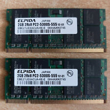 4GB (2x2GB) 2Rx8 DDR2-RAM 667MHz PC2-5300S-555 Elpida Arbeitsspeicher 