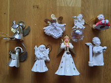 8x Engel Figuren Weihnachten:  Porzellan, Keramik, Metal, Plastik
