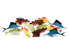 12x Fische Set Aufstellfigur