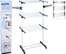 Turm Wäscheständer rollbar Turmtrockner Kleiderständer klappbar 165x80x57cm