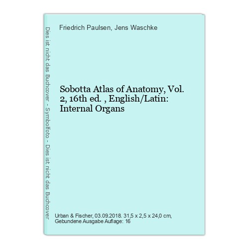 Sobotta atlas anatomy vol - atlas, anatomy,
