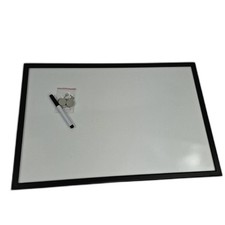 Bi-Office Magnetische trocken abwischbare Tafel 60 x 40 cm Schwarz Dry Erase Boa