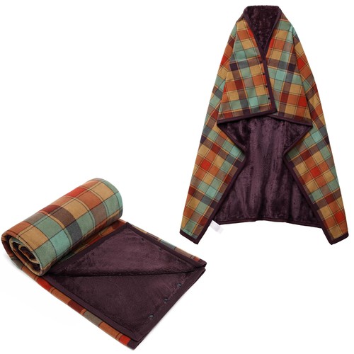 Damen poncho fleece tragbare - poncho,
