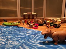 Playmobil Wild Life Safari Set XXL: Station, Fahrzeuge, Flugzeug, Tiere, Zubehör