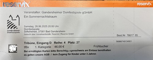 Gandersheimer domfestspiele - gandersheimer,