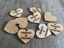 50 Streudeko Holz Herz