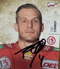 DEL 17/18 Tim Conboy #091 Sticker Düsseldorf   *signiert*