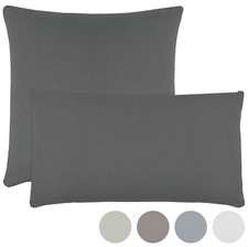 2er Set Feinjersey-Kissenbezüge Kissenhülle Kopfkissenbezug 100% Baumwolle