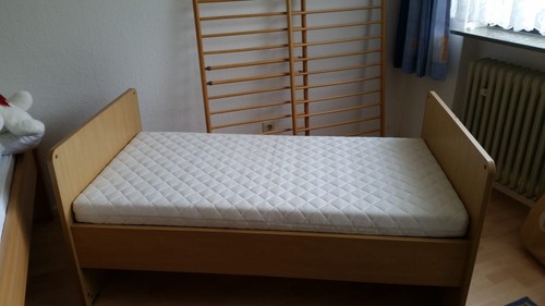 Kinderbett buche teilmassiv - kinderbett,