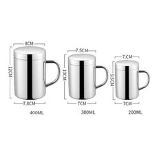NEU Doppelwandiger Edelstahl Reisebecher & Deckel mit Thermoisolierter Tasse