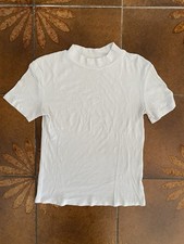 T-Shirt Rollkragen Zara Weiß